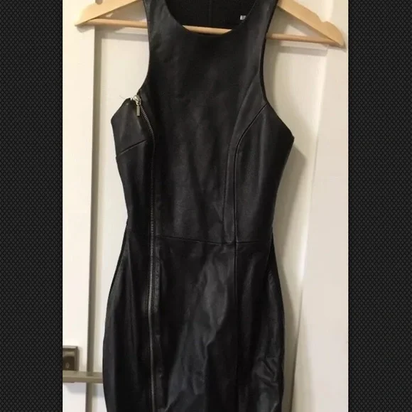 NICHOLAS 100% Leather Size 2 Dress - Picture 1 of 8